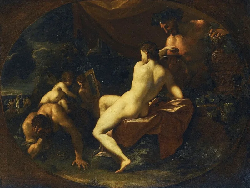 1626-Domenico Maria Canuti - Satiri e Putti